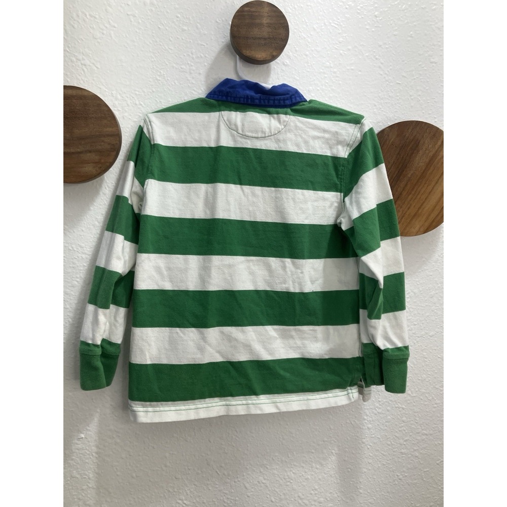 Polo Ralph Lauren 90's VINTAGE Big Pony Striped Rugby Boys Shirt 3T - Picture 3 of 7